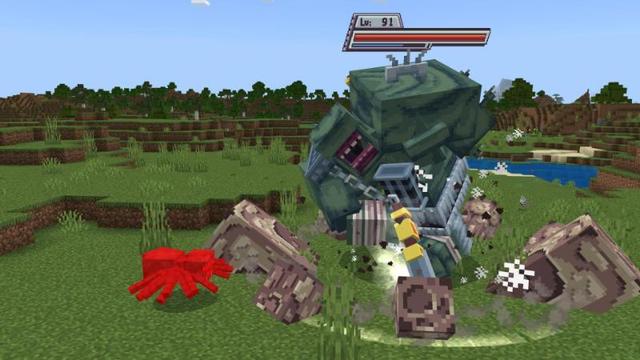 Screenshot of the Minecraft Bedrock Marketplace product EVOLVING MOBS Add-On created by Maca Designs.