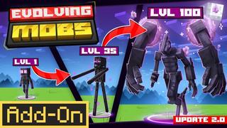 Thumbnail of the Minecraft Bedrock Marketplace product EVOLVING MOBS Add-On created by Maca Designs.