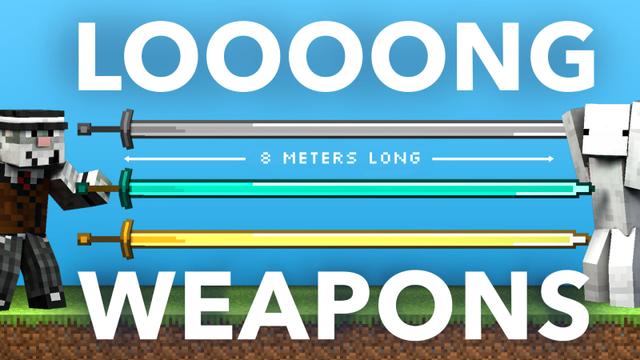 Thumbnail of the Minecraft Bedrock Marketplace product Long Weapons created by Maca Designs.