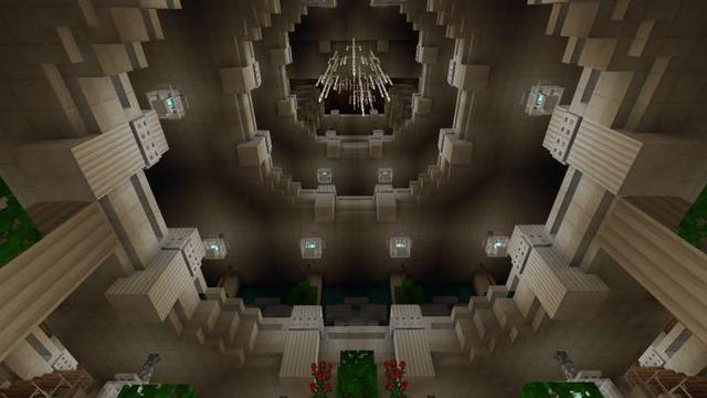 Screenshot of the Minecraft Bedrock Marketplace product Lucky Block Palace created by Maca Designs.