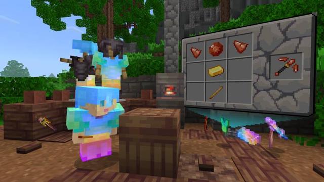 Screenshot of the Minecraft Bedrock Marketplace product Magic Ores created by Maca Designs.