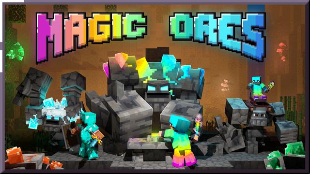 Thumbnail of the Minecraft Bedrock Marketplace product Magic Ores created by Maca Designs.