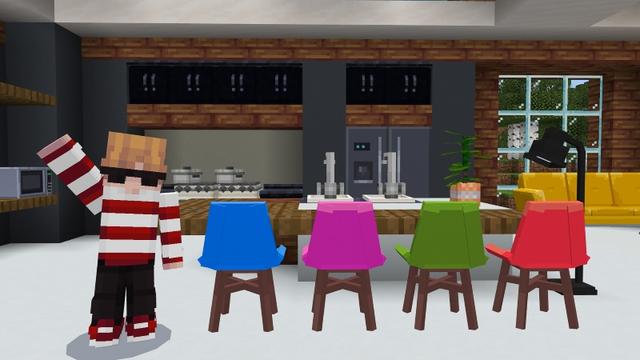 Screenshot of the Minecraft Bedrock Marketplace product MODERN FURNITURE created by Maca Designs.