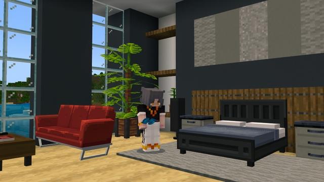Screenshot of the Minecraft Bedrock Marketplace product MODERN FURNITURE created by Maca Designs.