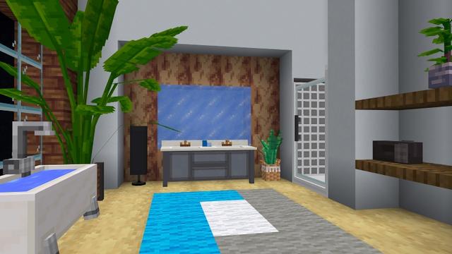 Screenshot of the Minecraft Bedrock Marketplace product MODERN FURNITURE created by Maca Designs.