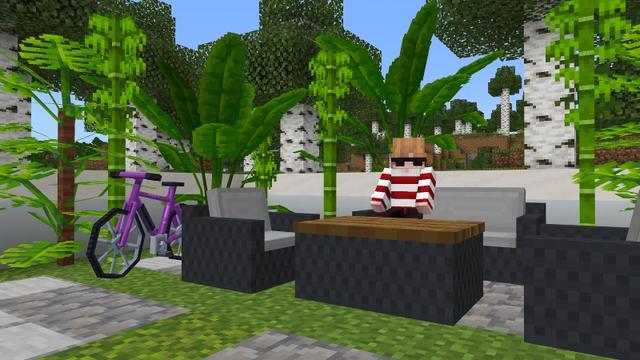 Screenshot of the Minecraft Bedrock Marketplace product MODERN FURNITURE created by Maca Designs.