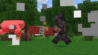 Screenshot of the Minecraft Bedrock Marketplace product MORE WEAPONS created by Maca Designs.
