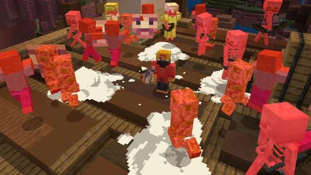 Screenshot of the Minecraft Bedrock Marketplace product OP SWORDS created by Maca Designs.