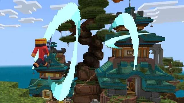 Screenshot of the Minecraft Bedrock Marketplace product OP SWORDS created by Maca Designs.