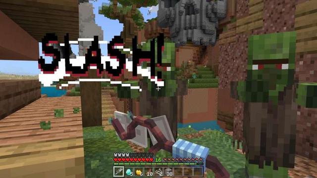 Screenshot of the Minecraft Bedrock Marketplace product OP SWORDS created by Maca Designs.