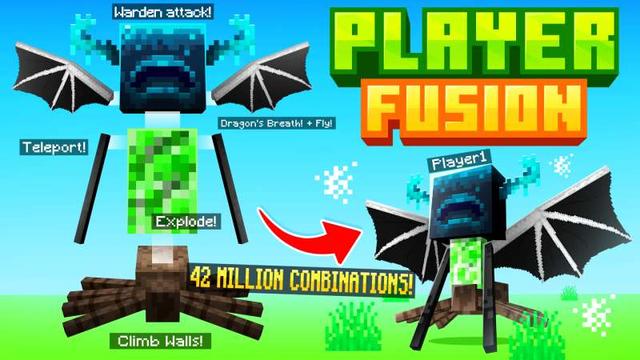 Thumbnail of the Minecraft Bedrock Marketplace product PLAYER FUSION created by Maca Designs.