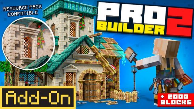 Thumbnail of the Minecraft Bedrock Marketplace product PRO Builder Add-On created by Maca Designs.