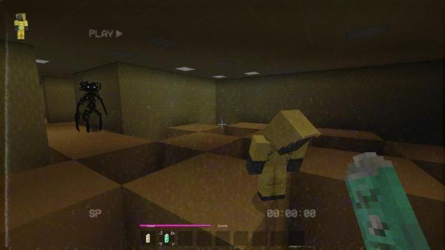 Screenshot of the Minecraft Bedrock Marketplace product Realistic Backrooms HD created by Maca Designs.