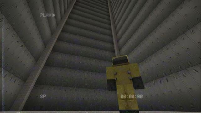 Screenshot of the Minecraft Bedrock Marketplace product Realistic Backrooms HD created by Maca Designs.