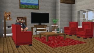 Screenshot of the Minecraft Bedrock Marketplace product SIMPLE FURNITURE created by Maca Designs.