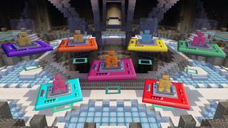 Panorama of the Minecraft Bedrock Marketplace product Space Base created by Maca Designs.