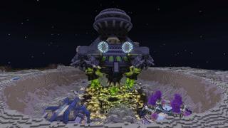 Screenshot of the Minecraft Bedrock Marketplace product Space Base created by Maca Designs.