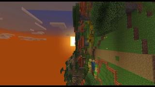 Screenshot of the Minecraft Bedrock Marketplace product SURVIVAL BUT IT IS SIDEWAYS created by Maca Designs.