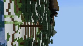 Screenshot of the Minecraft Bedrock Marketplace product SURVIVAL BUT IT IS SIDEWAYS created by Maca Designs.