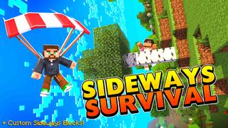 Thumbnail of the Minecraft Bedrock Marketplace product SURVIVAL BUT IT IS SIDEWAYS created by Maca Designs.