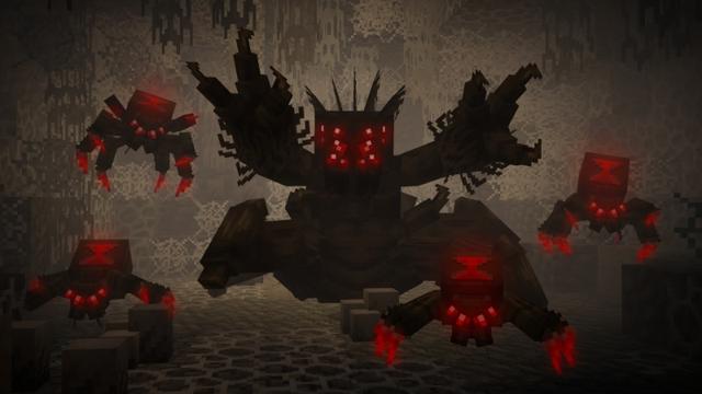 Screenshot of the Minecraft Bedrock Marketplace product The Corrupted Wilds Add-On created by Maca Designs.