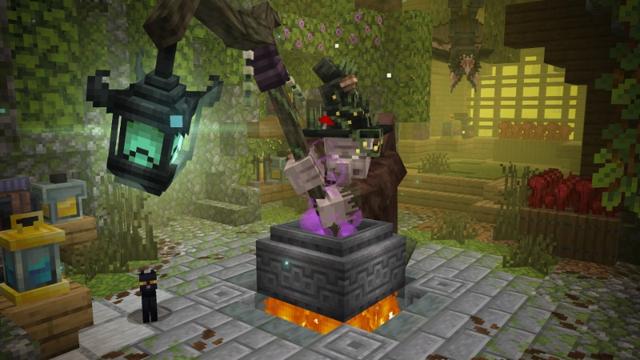 Screenshot of the Minecraft Bedrock Marketplace product The Corrupted Wilds Add-On created by Maca Designs.