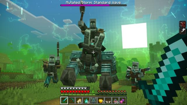 Screenshot of the Minecraft Bedrock Marketplace product The Corrupted Wilds Add-On created by Maca Designs.