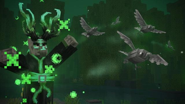 Screenshot of the Minecraft Bedrock Marketplace product The Corrupted Wilds Add-On created by Maca Designs.
