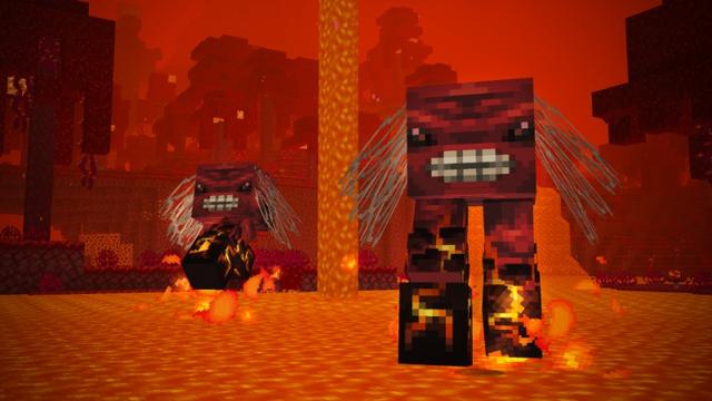 Screenshot of the Minecraft Bedrock Marketplace product The Corrupted Wilds Add-On created by Maca Designs.