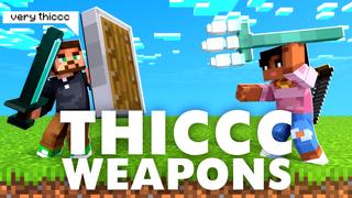 Thumbnail of the Minecraft Bedrock Marketplace product Thicc Weapons created by Maca Designs.