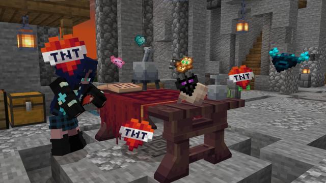 Screenshot of the Minecraft Bedrock Marketplace product ULTIMATE CUSTOM HEARTS created by Maca Designs.