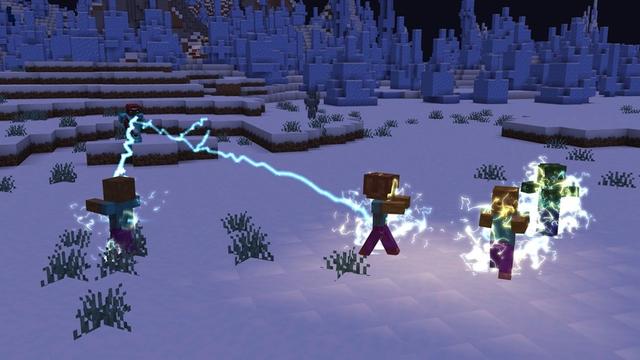 Screenshot of the Minecraft Bedrock Marketplace product VANILLA BLASTERS Add-On created by Maca Designs.