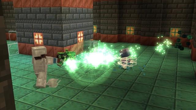 Screenshot of the Minecraft Bedrock Marketplace product VANILLA BLASTERS Add-On created by Maca Designs.