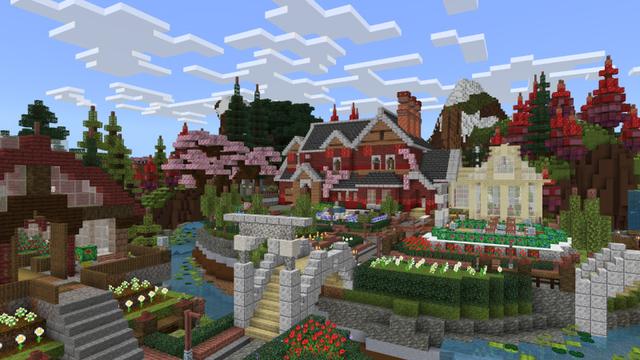 Screenshot of the Minecraft Bedrock Marketplace product Victorian House created by Maca Designs.