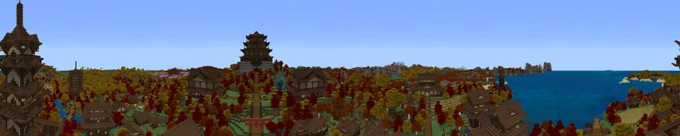 Panorama of the Minecraft Bedrock Marketplace product Age of the Samurai created by Magefall.