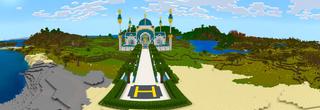 Panorama of the Minecraft Bedrock Marketplace product Billionaire Mega Mansion created by Magefall.