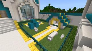 Screenshot of the Minecraft Bedrock Marketplace product Billionaire Mega Mansion created by Magefall.