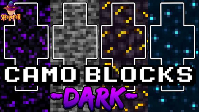 Thumbnail of the Minecraft Bedrock Marketplace product Camo Blocks: Dark created by Magefall.