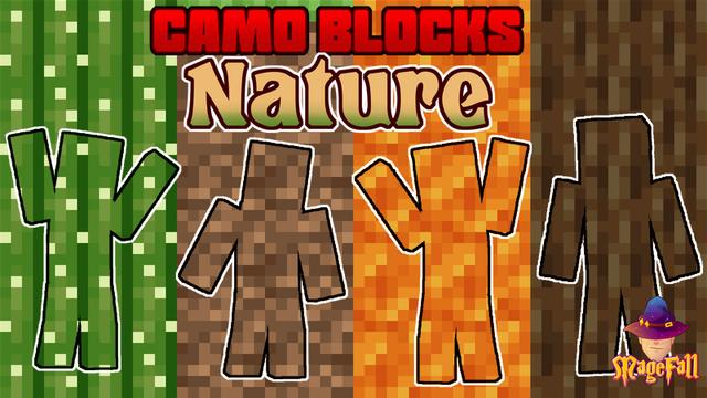 Thumbnail of the Minecraft Bedrock Marketplace product Camo Blocks: Nature created by Magefall.
