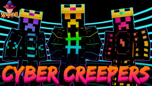 Thumbnail of the Minecraft Bedrock Marketplace product Cyber Creepers created by Magefall.