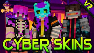 Thumbnail of the Minecraft Bedrock Marketplace product Cyber Skins V2 created by Magefall.