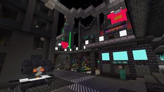 Screenshot of the Minecraft Bedrock Marketplace product Cyberpunk City created by Magefall.