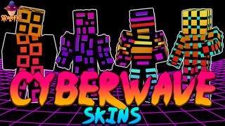 Thumbnail of the Minecraft Bedrock Marketplace product Cyberwave Skins created by Magefall.