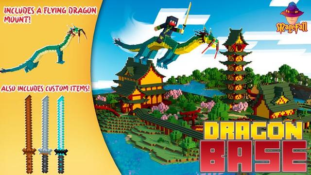 Thumbnail of the Minecraft Bedrock Marketplace product Base del Dragón created by Magefall.