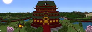 Panorama of the Minecraft Bedrock Marketplace product Dragon Temple created by Magefall.