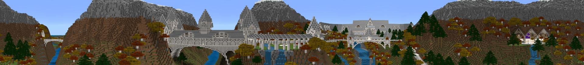 Panorama of the Minecraft Bedrock Marketplace product Elven Kingdom created by Magefall.