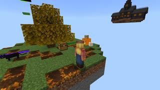 Screenshot of the Minecraft Bedrock Marketplace product Halloween Skyblock created by Magefall.