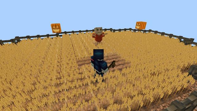 Screenshot of the Minecraft Bedrock Marketplace product Halloween Skyblock created by Magefall.