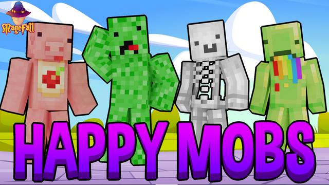 Thumbnail of the Minecraft Bedrock Marketplace product Happy Mobs created by Magefall.