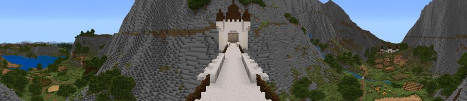 Panorama of the Minecraft Bedrock Marketplace product Kingdom Valley created by Magefall.